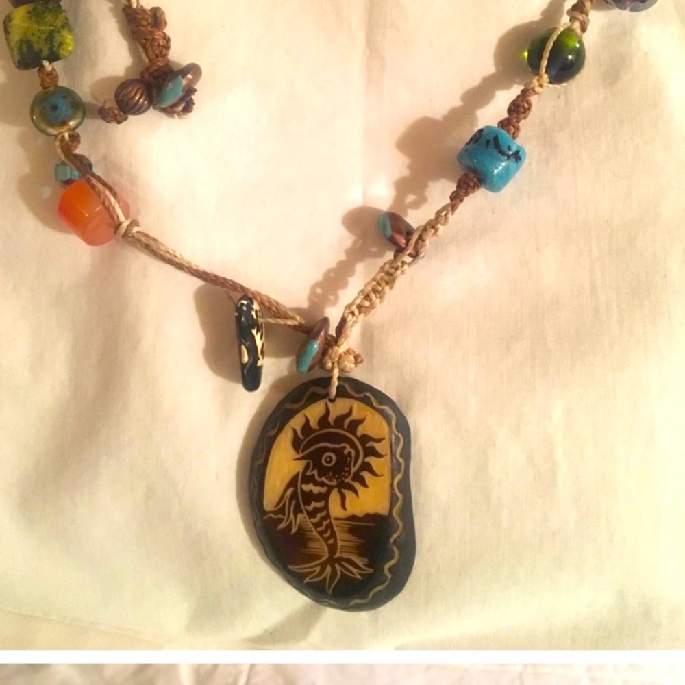 Hand made necklace made with authentic stones